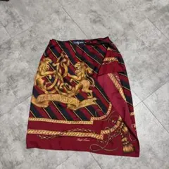 “RalphLauren ラルフローレン　スカーフ　総柄スカート