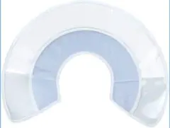 エリザベスカラー 猫 犬用 ソフト 軽量 透明タイプ（ブルー ＸＬ）