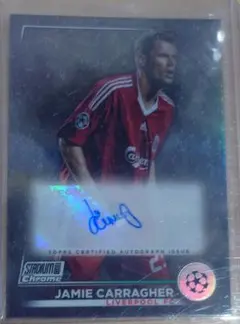 topps studium club chrome Carragher auto
