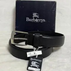 バーバリー★ベルト★レザー★黒系★未使用★長期保管品