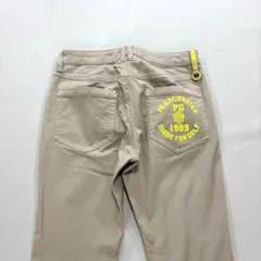 パーリーゲイツ ロングパンツ 0/S ネイビー 千鳥格子 スソスリット