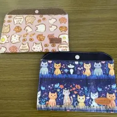 組み合わせ変更可能♡新品♡ハンドメイド♡ポーチセット♡通帳ケース入れにも