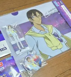 名探偵コナン アクリルスタンド＆缶バッジセット 外袋破れてます 中身は綺麗未開封