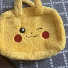 ポケモン　ピカチュウ 手提げ袋 フリース素材