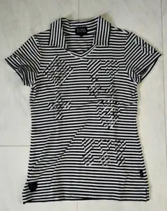 PEARLY GATES ストライプTシャツポロ サイズ1