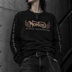 Norton 東京リベンジャーズ ロンT 黒 M Y2K 平成 お兄系