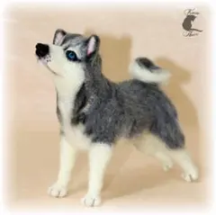 真作保証　ハスキー犬の肖像画 油絵 F8 Valenzuela 真作保証 ハスキー犬の肖像画 油絵 F8 Valenzuela - メルカリ