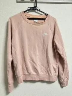 Nike ピンク スウェット Lサイズ 裏起毛 首元色落ちあり
