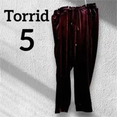 Torrid 【5】バーガンディ パンツ コーデュロイ