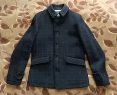 ◎Lサイズ シップス ハーフコート ウィンドウペンチェック 中綿 キルティング