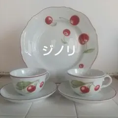 ジノリ アンティコイタリアンフルーツ カップアンドソーサー×6 - メルカリ