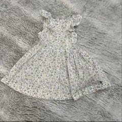 PETIT BATEAU フラワープリント ワンピース 110cm 5ansのサムネイル