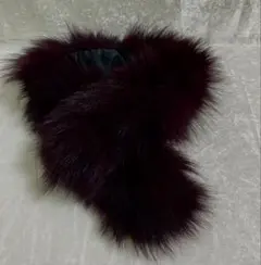 ダークパープル ラビットマフラー