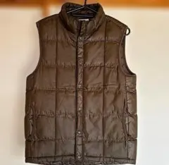 極美品URBAN RESEARCH シャイニーブラウン中綿ベスト38キルティング