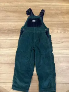 OSHKOSH 4Tダークグリーン コーデュロイオーバーオール