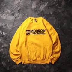 GILDAN トレーナー　メッセージロゴ　イエロー