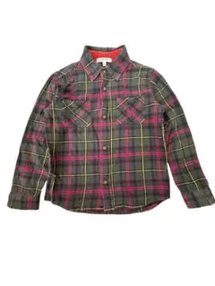 GLOBAL WORK チェック柄 長袖シャツ 110cm