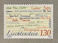 1979 外国切手 リヒテンシュタイン 古切手1920年不足料金切手 6種未使用 1979 外国切手 リヒテンシュタイン 古切手1920年不足料金切手 6種未使用