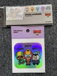 韓国限定　BRAWL STARS スティックマーカー & ホログラムデコ