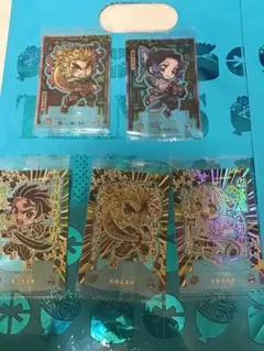 売り切れごめんなさい。5 枚セット】鬼滅の刃　ショコラグーテレア3枚アリ