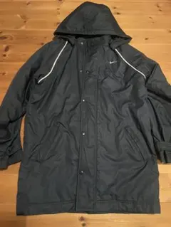 NIKE ナイキ ベンチコート OLD NIKE 刺繍ワンポイント M ネイビー