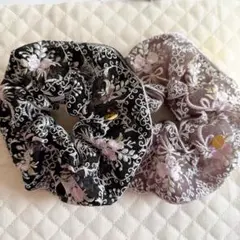 インド刺繍リボン　シュシュ