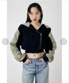 LAGUA GEM ラグアジェム STITCH STRIPE ブルゾン KHA - メルカリ