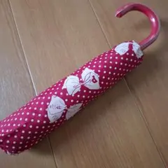 ピンクハウス 赤 ドットリボン柄 折りたたみ傘のサムネイル