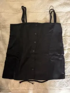【OHOTORO】【新品未使用】silky string top ブラックのサムネイル