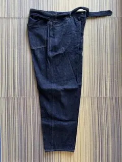 COMOLI コモリ デニムベルテッドパンツ (X01-03001) [ネイビー