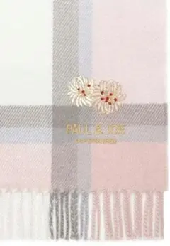 ポール&ジョーE♡ クリザンテーム刺繍ムースタッチマフラーパッケージ付 未使用品