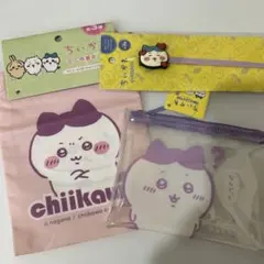 ちいかわ ハチワレポーチ 巾着 ケーブルタイ セットのサムネイル