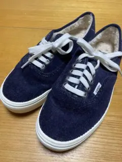 VANS コーデュロイ ネイビー スニーカー