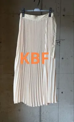 KBF ラッププリーツスカート ピンクベージュ size One