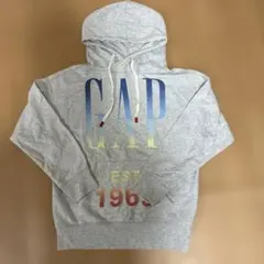 ビッグパーカー GAP 1969ロゴ グレー　ギャップ