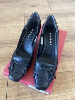 リーガルREGAL25.0 ブラック　タッセルヒール リーガルREGAL25.0 ブラック タッセルヒール リーガルREGAL25.0