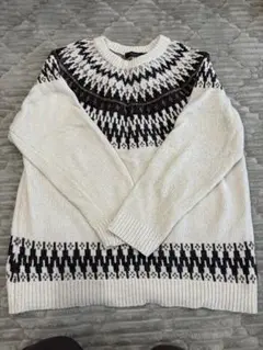 ノルディック柄 ニット