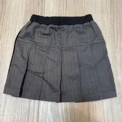 コムサイズム プリーツ スカート 110cmグレー ストライプ 女の子 子供服