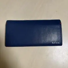 Paul Smith メンズ長財布　ブルー/オレンジ