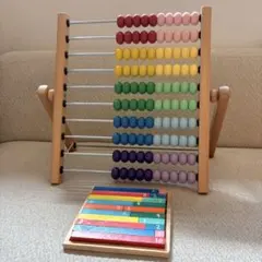 【2点セット】美品☆IKEA イケア 100玉そろばん & 数の棒のサムネイル