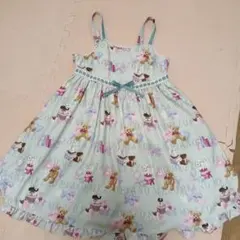 メゾピアノ　くまワンピース