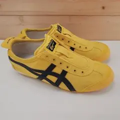 オニツカタイガー メキシコ66 スリッポン イエロー/ブラック 24.5cm