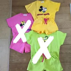 ミッキーマウス スウェット生地セットアップ 100cm