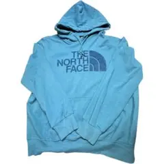 ザノースフェイス パーカー L ブルー ロゴ アメカジ