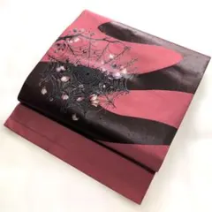 蜘蛛の巣♡1点物♡名古屋♡胴回りデザインあり♡くすみピンク×焦げ茶♡ゴシック調
