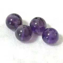 未使用 天然石 アメジスト❤️ 約8mm×4玉❤️