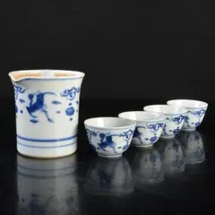 京焼　平安春峰　煎茶茶碗　5個。 京焼 平安春峰 煎茶茶碗 5個。