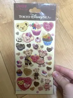 東京ディズニー ダッフィー シェリーメイ シール スイーツモチーフ バレンタイン