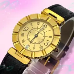 電池交換済】vivienne ヴィヴィアン 腕時計 オーブ VV090GDBR - メルカリ