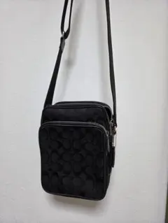 COACH シグネチャー ショルダーバッグ ブラック